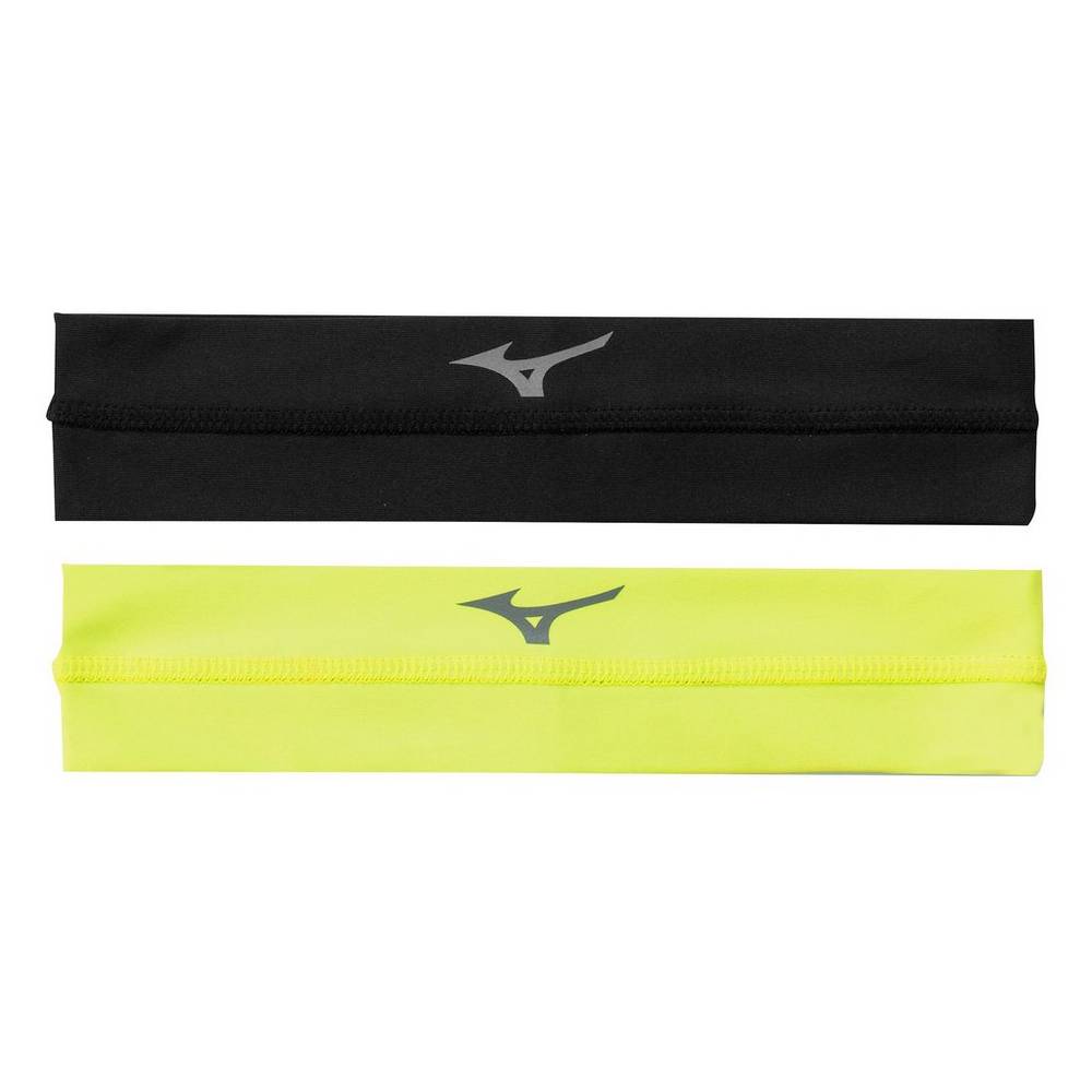 Fascia per capelli Mizuno Pallavolo Viktory Uomo - Nere/Lemon - 67329-OFIZ